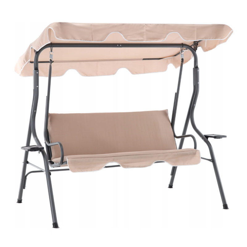 Aga Градинска люлка 170x110x153 см Бежова