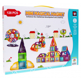 Огромен комплект магнитни кубчета 128 части