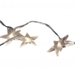 Linder Exclusiv Коледна светлинна верига 48 LED звезди топло бяло