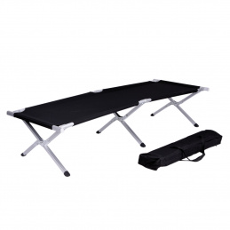 Linder Exclusiv Camping сгъваем шезлонг Черен