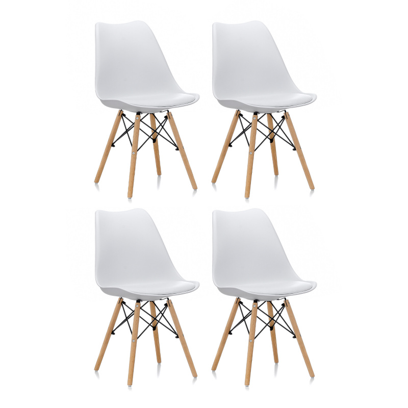 Aga 4x Трапезен стол MR2035 Бял