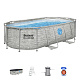 BESTWAY Power Steel Swim Vista басейн с прозорец 427x250x100 14x8FT 7in1