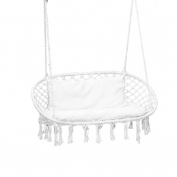 Linder Exclusiv Двоен висящ люлеещ се стол White