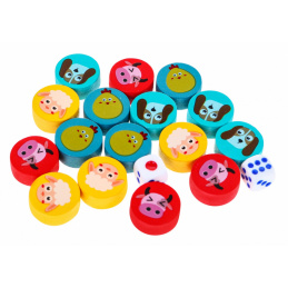 Комплект дървени настолни игри 6v1 за деца Trilma Змии и стълби Шах Китайски GO