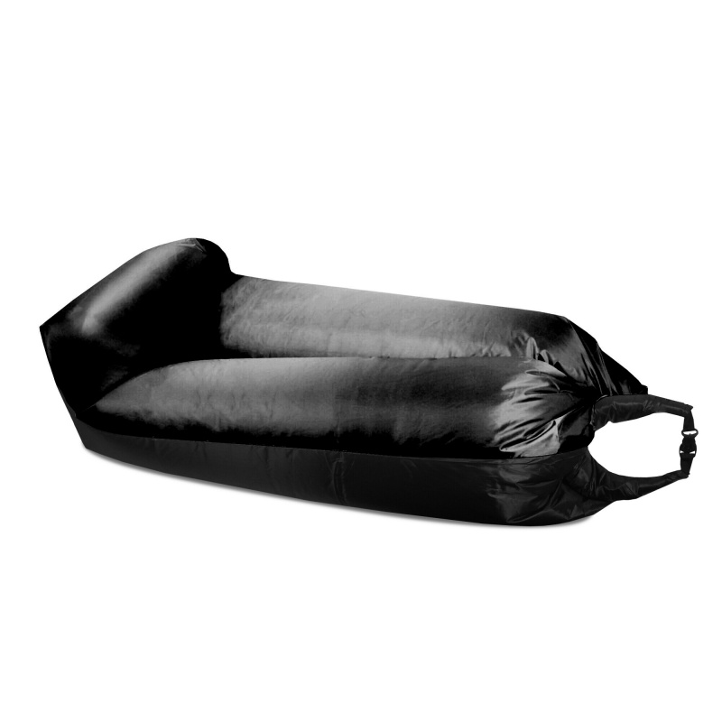 Aga Надуваем чувал LAZY BAG 230x70 см Черен/Черен