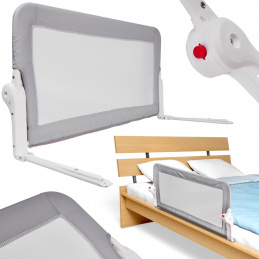 Предпазна бариера за легло Aga 150 cm сива