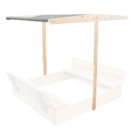 Ага Покривало за детска пясъчник 120x120 см Сиво