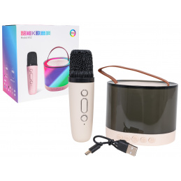 Комплект Караоке Микрофон + Осветена Тонколона