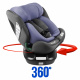 Aga Столче за кола i-Size 360° 0-36 кг DS1823 Синьо