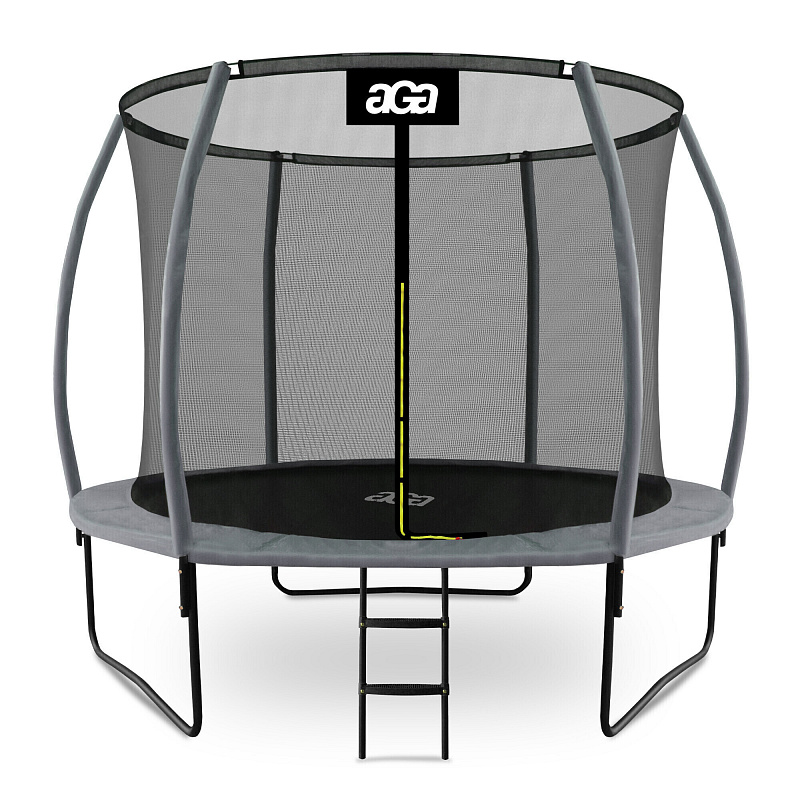 Aga SPORT EXCLUSIVE Батут 305 см Сив + защитна мрежа + стълба