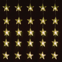 Linder Exclusiv Коледна светлина висулка звезди 80 LED топло бяло