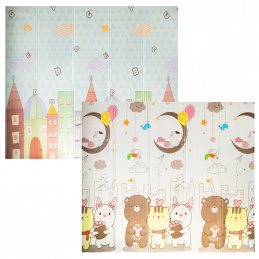 Aga4Kids Детска сгъваема пяна подложка 200x180 см DS3018
