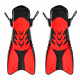 Плавници Aga 42,5-47 черни/червени