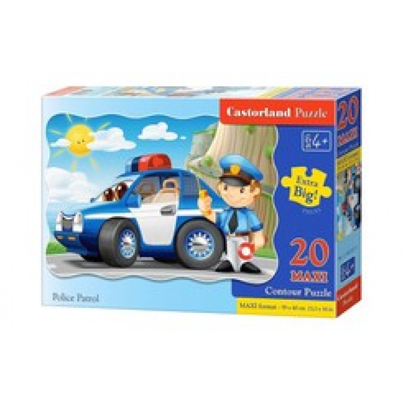 CASTORLAND пъзел 20 части MAXI - Полицейски патрул