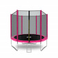 Aga SPORT TOP Батут 250 см Розов + защитна мрежа + стълба