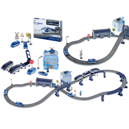 Детска влакова композиция Aga Полиция 92 части