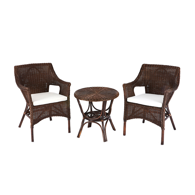 Комплект Aga Ratan LARUS Тъмнокафяв/Бял