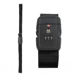 Aga Пътнически кодов TSA колан Черен