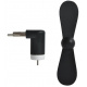 Мини вентилатор microUSB черен ISO 5770