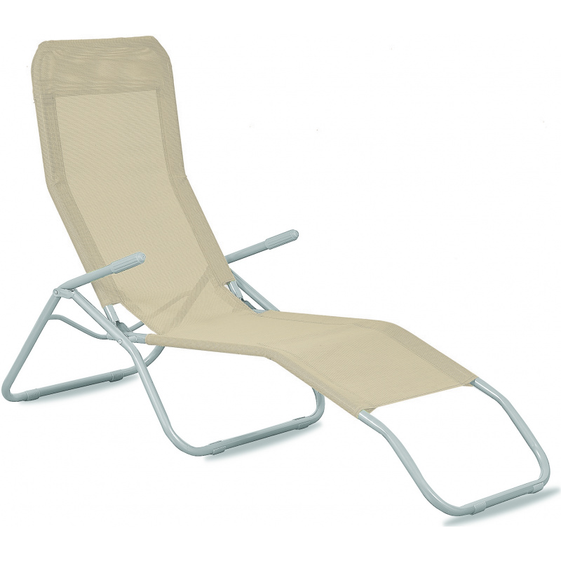 Aga Градински шезлонг SIESTA Бежов