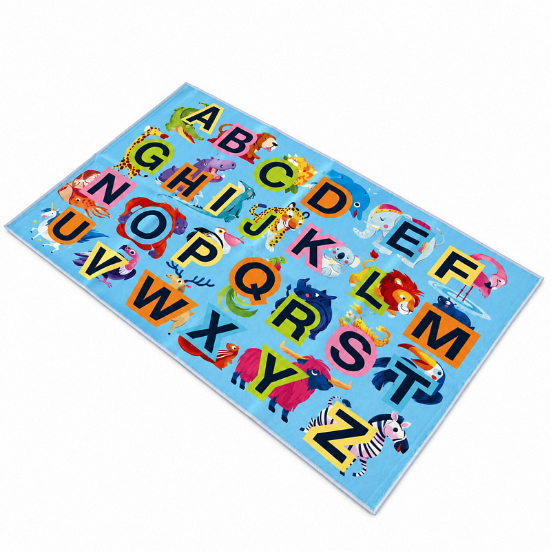 Aga4Kids Детски килим с азбука и животни 150×100 см