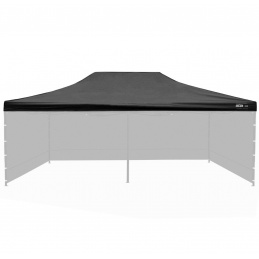 Покрив Aga за щанд за продажби 3х6 м черен