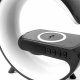 Aga RGB LED лампа 5в1 с безжично зарядно Черна