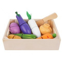 Комплект за рязане на плодове и зеленчуци, дървен Z11207