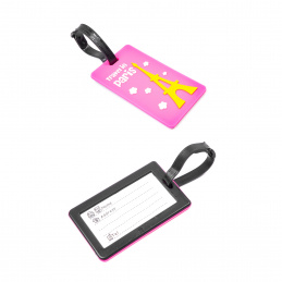 Aga Етикет за багаж Розов