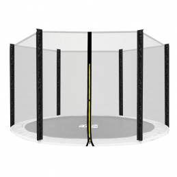 Aga Защитна мрежа 150 см за 6 пръчки Черна мрежа / Черна