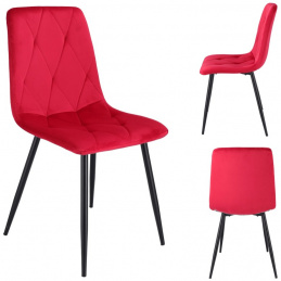 Стол PIADO с тапицерия от велур амарант