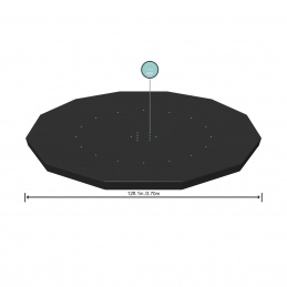 370cm капак за 360-366cm/12FT BESTWAY стелаж и панелен басейн