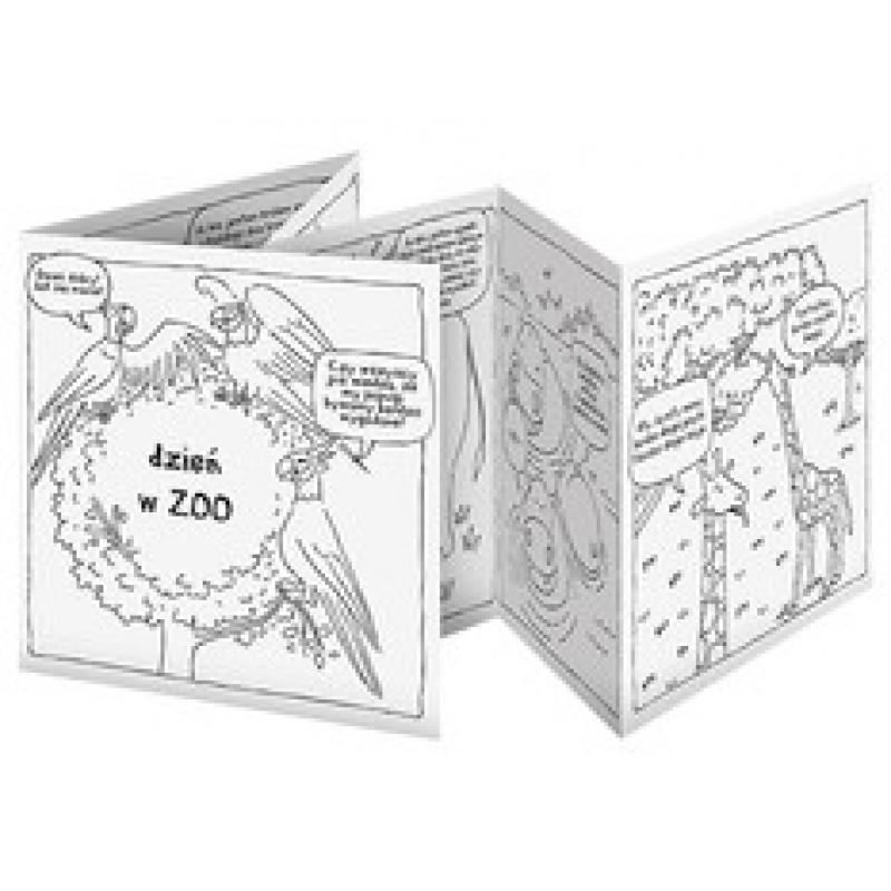 Книга за оцветяване MONUMI - Ден в зоопарка 5+