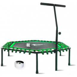Aga Smart FITNESS Батут 130 см зелен + дръжка