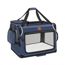 Tresko Клетка за кучета и котки 92x63x63 см Синя