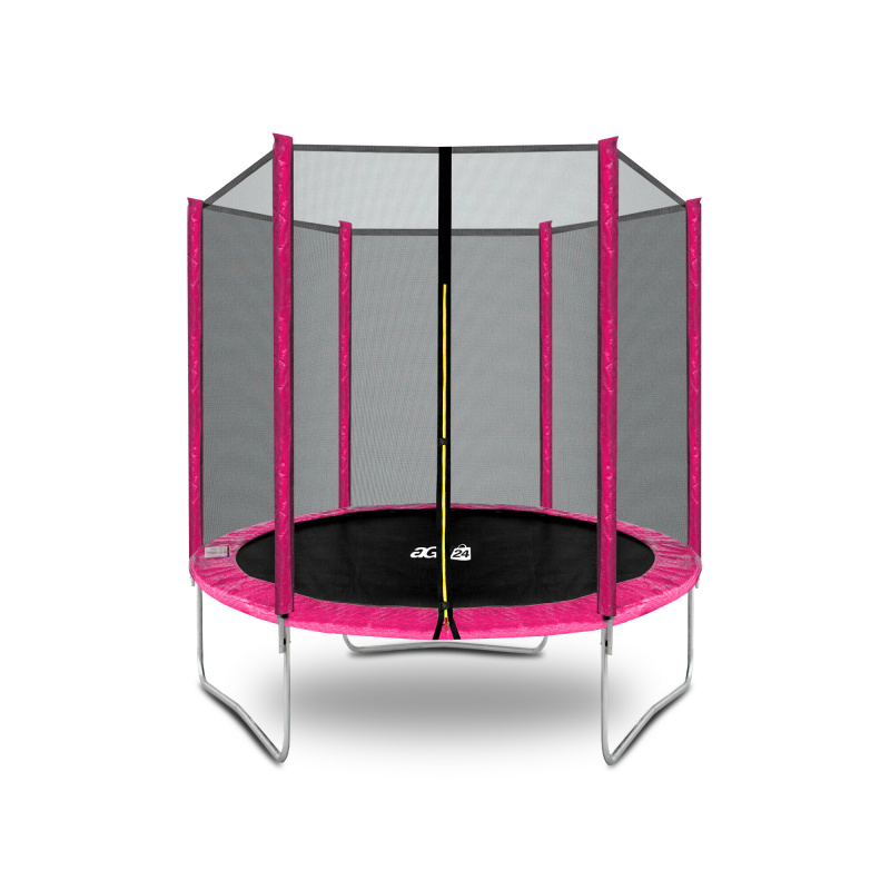 Aga SPORT TOP Батут 180 см Розов + защитна мрежа