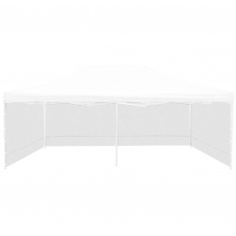 Aga Странични стени за щанд за продажби 3х6 м бели