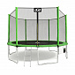 Aga SPORT PRO Батут 430 см Светлозелен + защитна мрежа + стълба + джоб за обувки