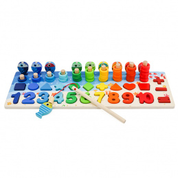 Aga4Kids Дървен образователен комплект с цифри