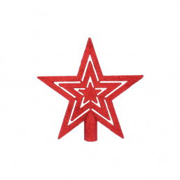 Коледна звезда Aga за коледна елха Червено