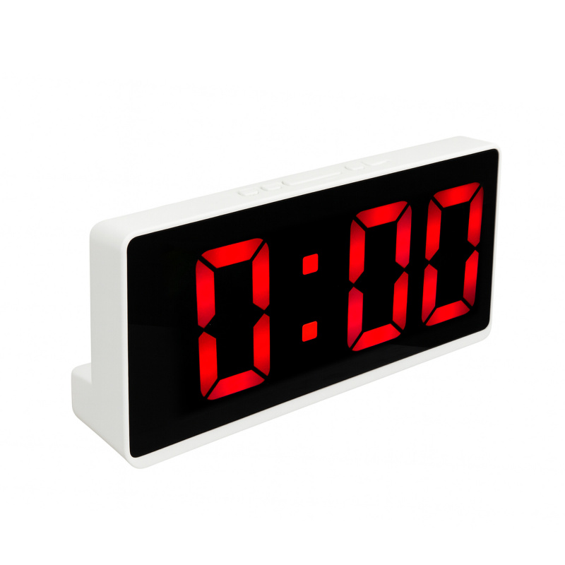 Aga Дигитален часовник с аларма Червен