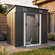 Aga Градинска къща 222x174x125 см Тъмно сива