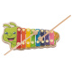 Aga Шарен дървен ксилофон за деца Гъсеница