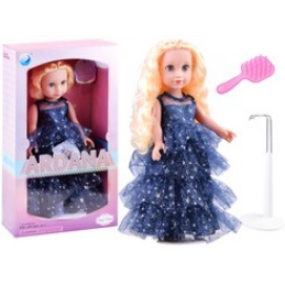 Кукла Ариана в бална рокля със звезди ZA3891