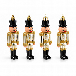 Aga Комплект коледни орнаменти 4 бр Nutcracker Golden