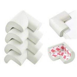 Протектор за ъглите от пяна, бял - 4 броя