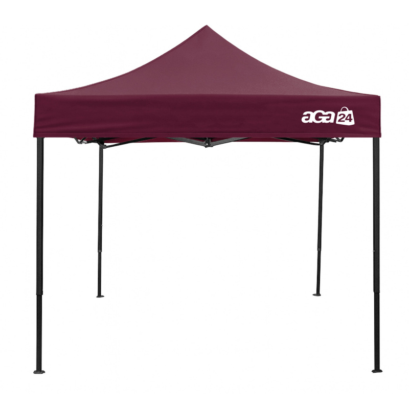 Aga Продаващ щанд без страници 3×3 м Тъмночервен