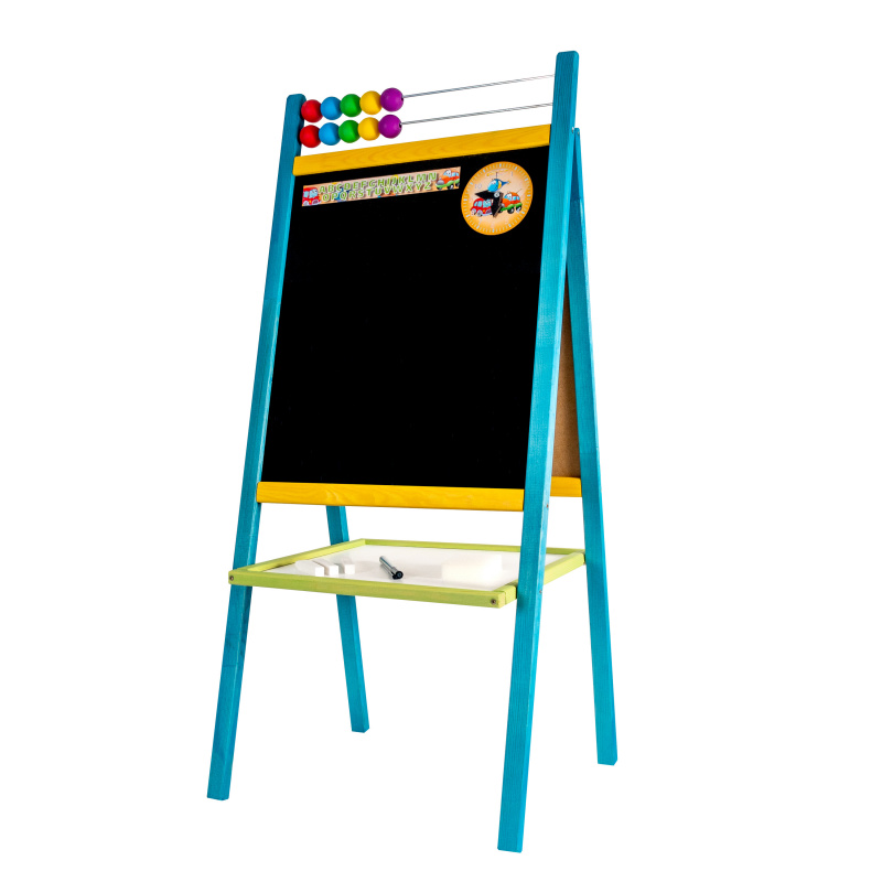 Aga4Kids Детска двустранна бяла дъска MMCBL Blue