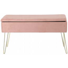 Табуретка Aga с място за съхранение Pink