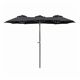 Linder Exclusiv Градински чадър 300x150x220 см Тъмно сив